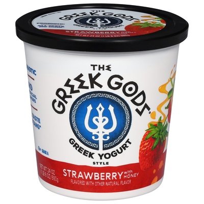 Greek Gods Honey & Strawberry Flavored 6/24 Oz [UNFI #13196]
