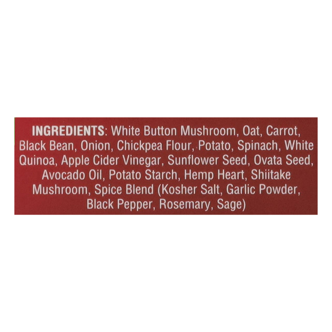 Actual Veggies Mushroom Quinoa Veggie Burger 6/4/3 Oz [UNFI #70793]