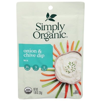 Simply Organic Onion & Chive Dip Mix 12/1 Oz [UNFI #18032]