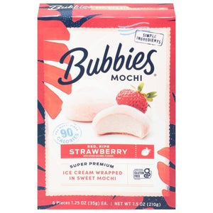 Bubbies Hawaii Strawberry 8/7.5 Oz [UNFI #08366]