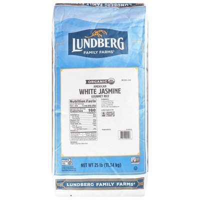 Lundberg Family Farms Jasmine White Food Service 25 Lb [UNFI #01581]