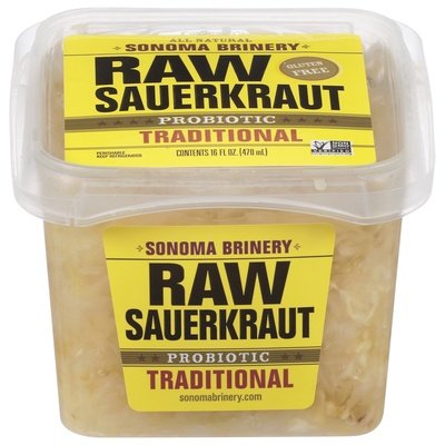 Sonoma Brinery Raw Sauerkraut Traditional 12/16 Oz [UNFI #42922]