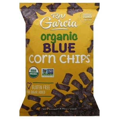R.W. Garcia Blue Corn Chips 12/8.25 Oz [UNFI #17409]