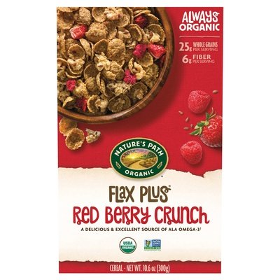 Natures Path Flax Plus Red Berry Crunch 12/10.6 Oz [UNFI #20928]