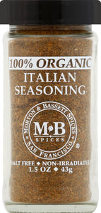 Morton & Bassett Italian Seasoning 3/1.5 Oz [UNFI #72092]