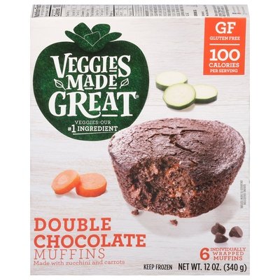 Veggies Made Great Muffins Chocolate 6Ct 8/12 Oz [UNFI #81622]