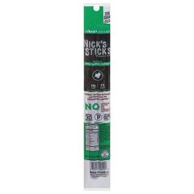 Nicks Sticks Snack Stick,Turkey,Free Range 25/1.7 Oz [UNFI #48879]