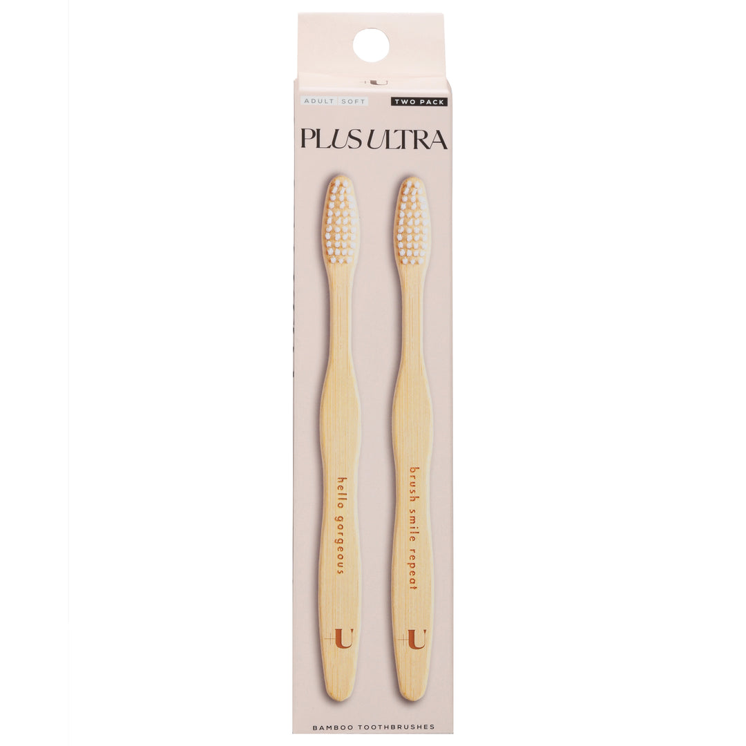 Plus Ultra Toothbrush Bamboo 2 Pack 12/ Ea [UNFI #48661] T
