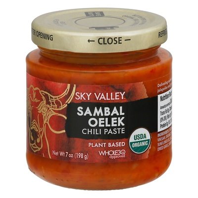 Sky Valley Sambal Oelek Chili Pst Hot Gf 6/7 Oz [UNFI #67028]