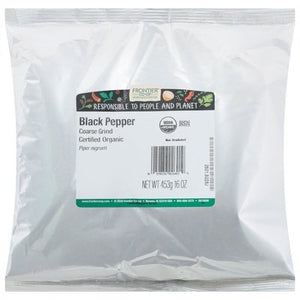 Frontier Nat Prod Co-op Black Pepper Coarse Grind 1 Lb [UNFI #28372]