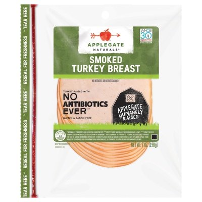 Applegate Farms Smoked Turkey Af 12/7 Oz [UNFI #14171]