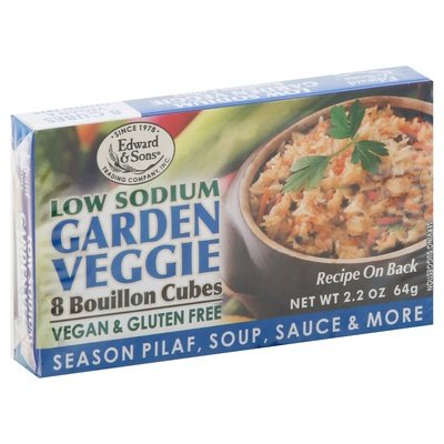 Edward & Sons Veggie Low Sodium Cubes 12/2.2 Oz [UNFI #21190]