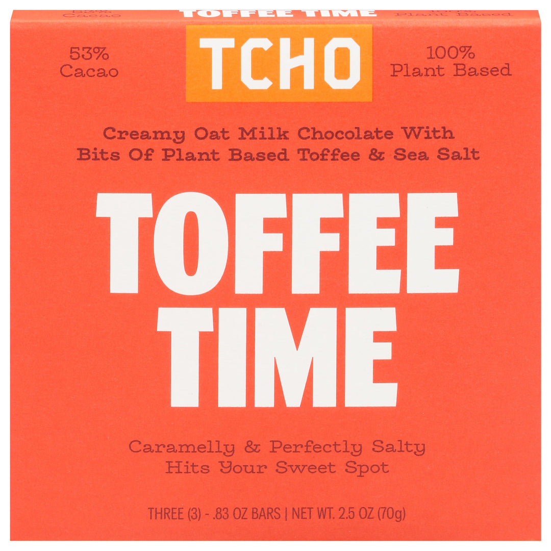 Tcho Chocolate Toffee Time Chocolate Bar Og2 10/2.1 OZ [UNFI #48754]