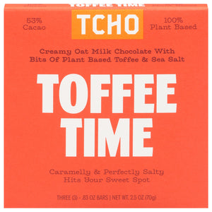Tcho Chocolate Toffee Time Chocolate Bar Og2 10/2.1 OZ [UNFI #48754]
