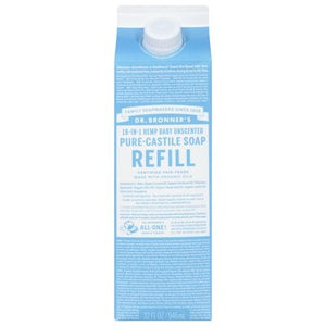 Dr. Bronners Unscented Refill 32 Oz [UNFI #06562] T