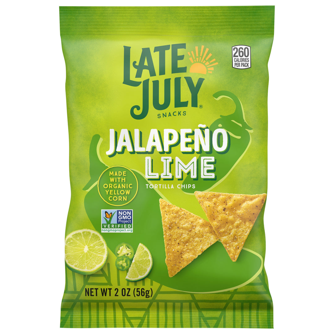Late July Snacks Jalapeno Lime Tortilla Chips 24/2 Oz [UNFI #53983]