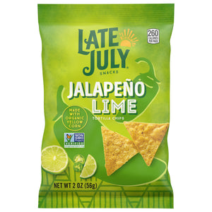 Late July Snacks Jalapeno Lime Tortilla Chips 24/2 Oz [UNFI #53983]