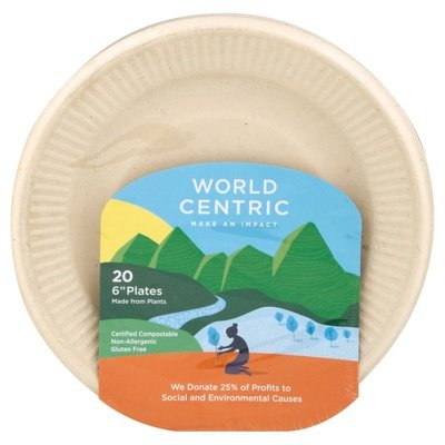 World Centric Ripple Edge Plate 6 Inch 12/20 Ct [UNFI #89495] T