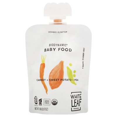 White Leaf Provisions Carrot Sweet Potato & Pea 6/90 Grm [UNFI #24172]