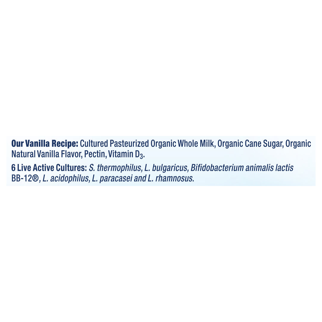 Stonyfield Organic Vanilla 4/6/4 Oz [UNFI #68471]