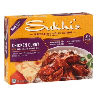 Sukhis Indian Chicken Curry W/Naan 6/11 Oz [UNFI #71696]