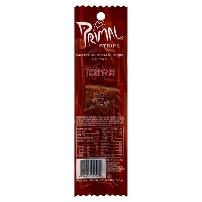 Primal Spirit Foods Seitan Teriyaki Bar 24/1 Oz [UNFI #24460]