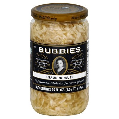 Bubbies Sauerkraut 6/25 Oz [UNFI #43914]