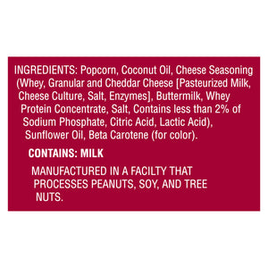Popcornopolis Cheddar Cheese Popcorn Cone 12/2.5 Oz [UNFI #29061]
