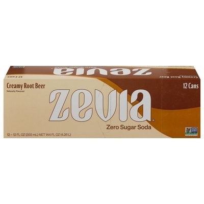Zevia Creamy Root Beer Soda 2/12/12 Z [UNFI #86357] T
