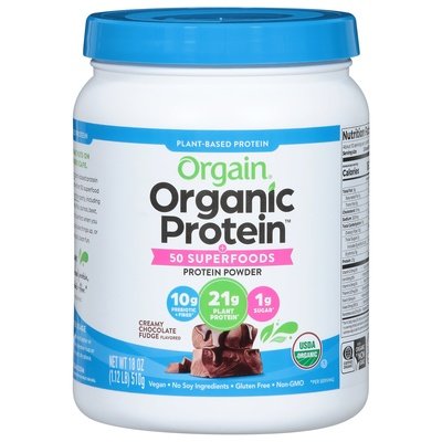 Orgain Creamy Chocolate Fudge 18 Oz [UNFI #12335] T