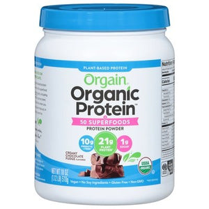 Orgain Creamy Chocolate Fudge 18 Oz [UNFI #12335] T