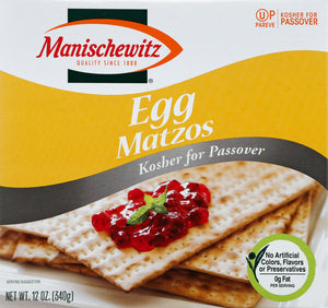 Manischewitz Egg Matzo 24/12 Oz [UNFI #84972]