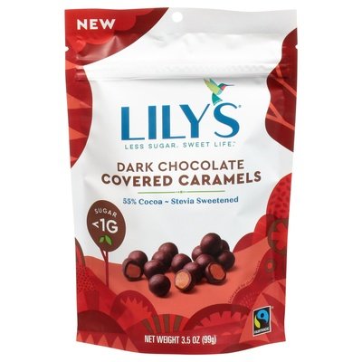 Lilys Dark Chocolate Caramels 12/3.5 Oz [UNFI #68245]