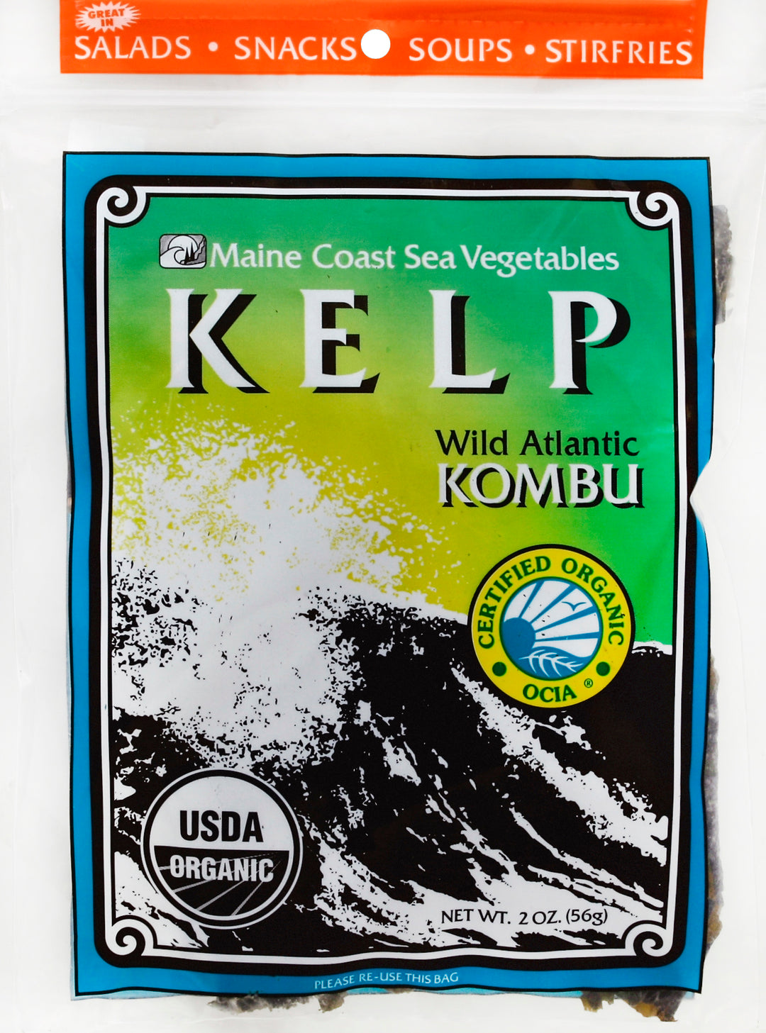 Maine Coast Sea Vegetables Kelp Whole Plant Atlantic 2 Oz [UNFI #22354]