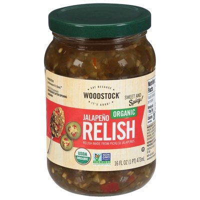 Woodstock Jalapeno Relish 6/16 Oz [UNFI #26349]