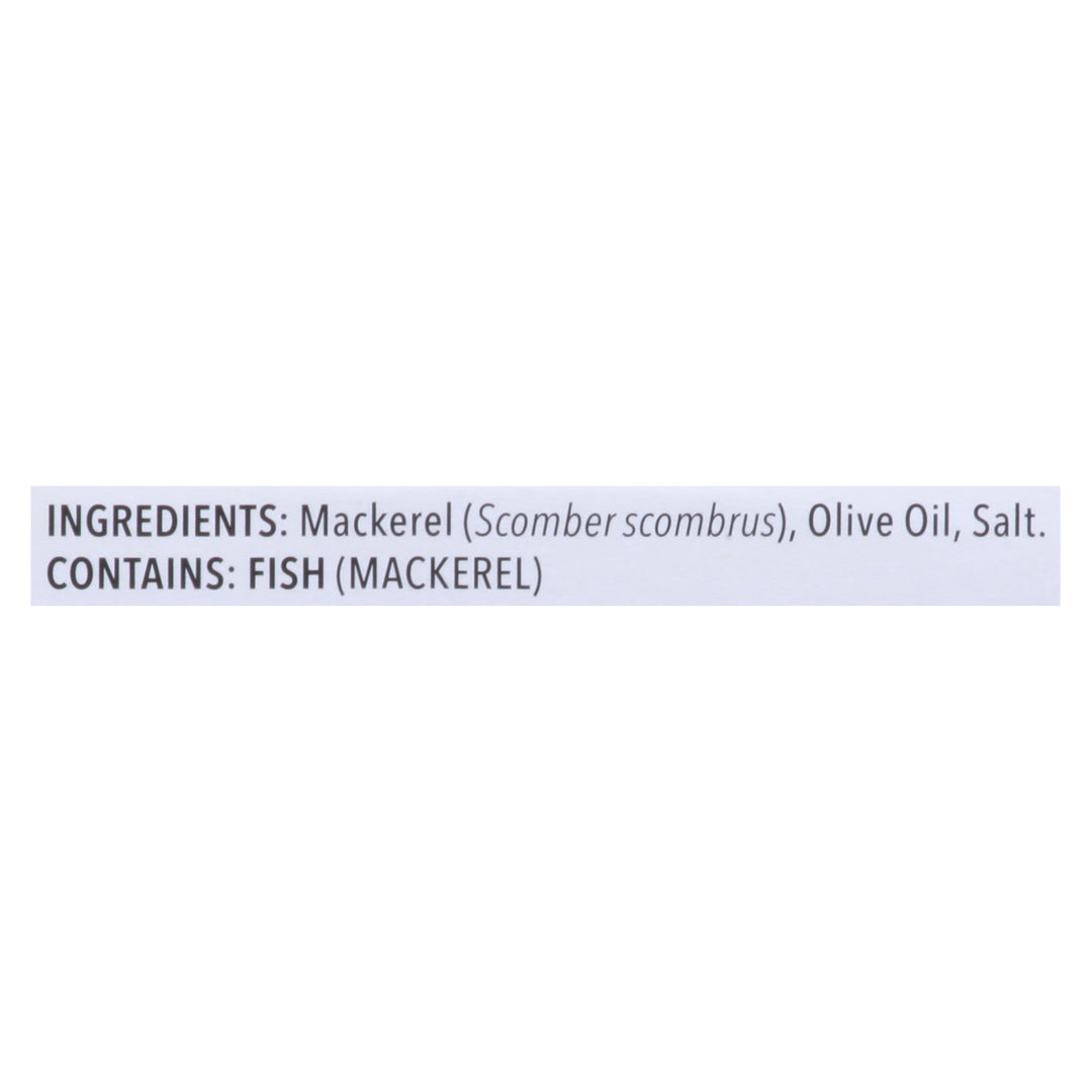 Safe Catch Wild Mackerel In Olive Oil 12/4 Oz [UNFI #84072]