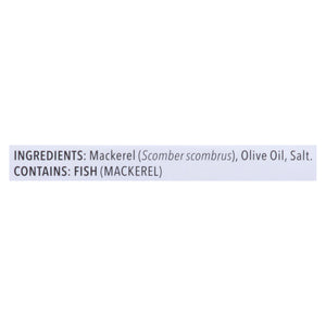 Safe Catch Wild Mackerel In Olive Oil 12/4 Oz [UNFI #84072]