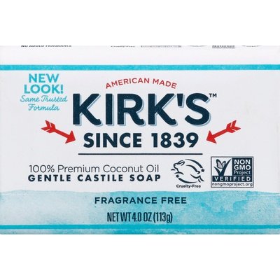 Kirks Fragrance Free 4 Oz [UNFI #44496] T