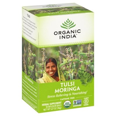 Organic India Tea Tulsi Moringa 6/18 Bag [UNFI #65674] T