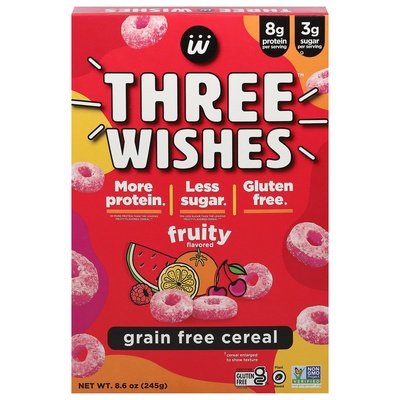 Three Wishes Cereal,Fruity,Grain Free 6/8.6 Oz [UNFI #68599]
