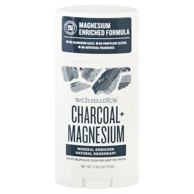 Schmidts Charcoal Magnesium 2.65 Oz [UNFI #82385] T