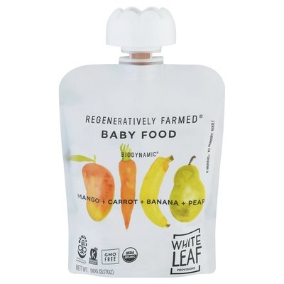 White Leaf Provisions Mango Cart,Banana & Pear 6/90 Grm [UNFI #24171]