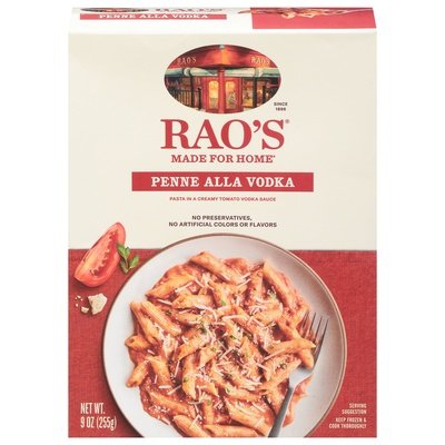 Raos Penne Alla Vodka 8/9 Oz [UNFI #57100]