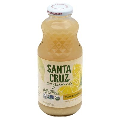 Santa Cruz Organic Lemon 8/16 Oz [UNFI #52712]