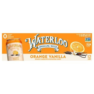 Waterloo Orange Vanilla 2/12/12 Oz [UNFI #59271] T