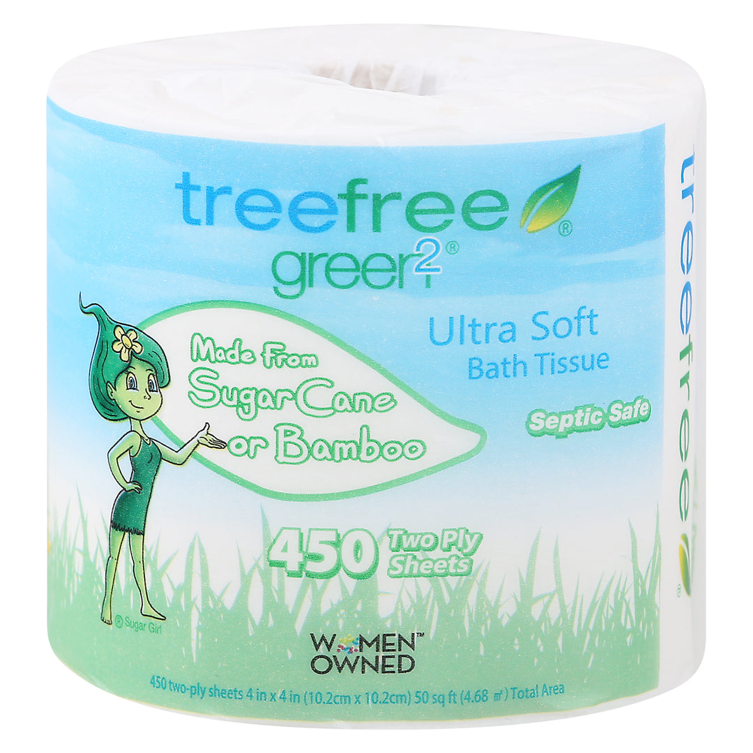 Green 2 Bath Tissue 450 Sheets 24/1 Ct [UNFI #06245] T