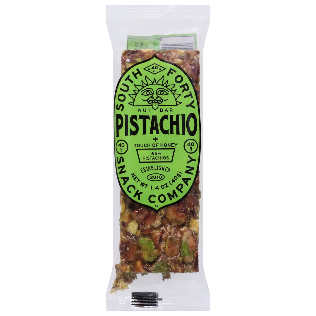 South Forty Snack Co Pistachio Nut Bars 12/1.4 Oz [UNFI #32308]