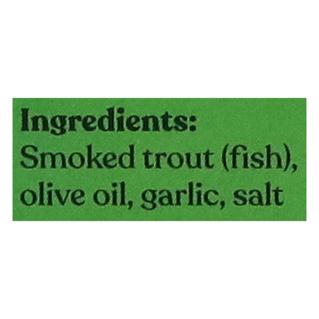 Fishwife Smoked Rainbow Trout 10/3.7 Oz [UNFI #60653]