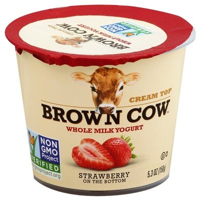 Brown Cow Strawberry 12/5.3 Oz [UNFI #36695]