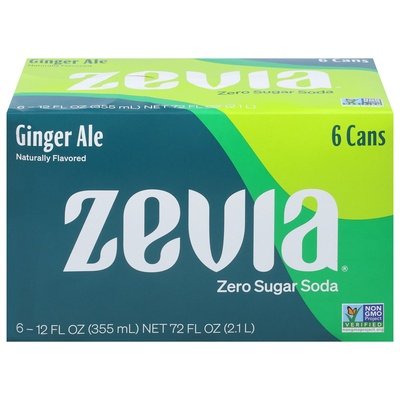 Zevia Ginger Ale 4/6/12 Oz [UNFI #08391] T